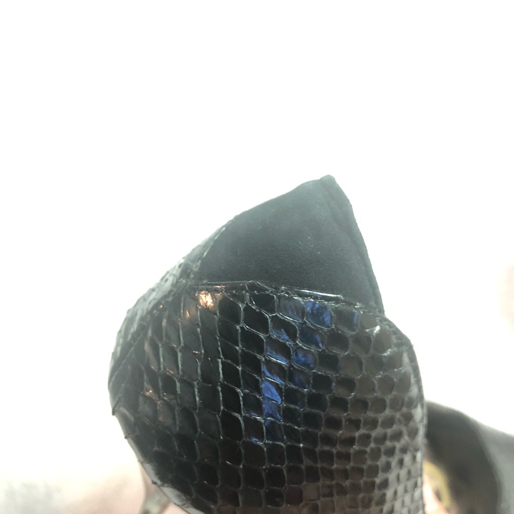 Sam Edelman Black Python Metal Heel Danielle - image 7